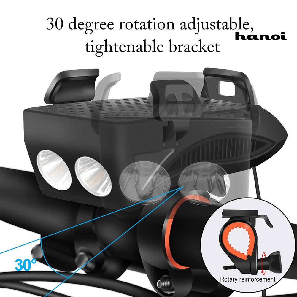 Bộ Đèn Led Gắn Ghi Đông Xe Đạp Tiện Dụng Kèm Phụ Kiện