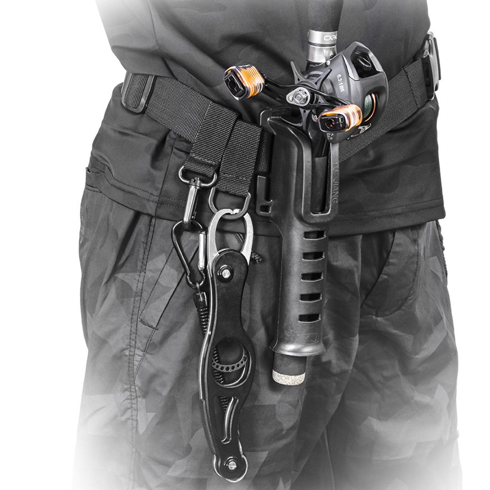 3Pcs Adjustable Fishing Rod Holder Waist Belt Lightweight Fishing Fight Belt