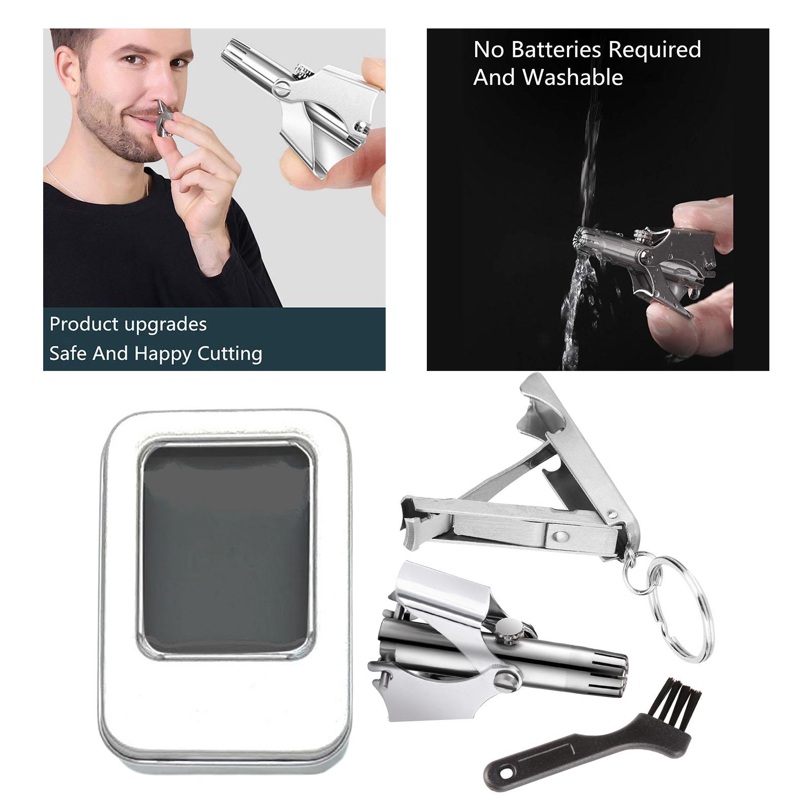 Portable Travel Manual Nose Ear Hair Trimmer Nose Hair Remover Nasal Shaver