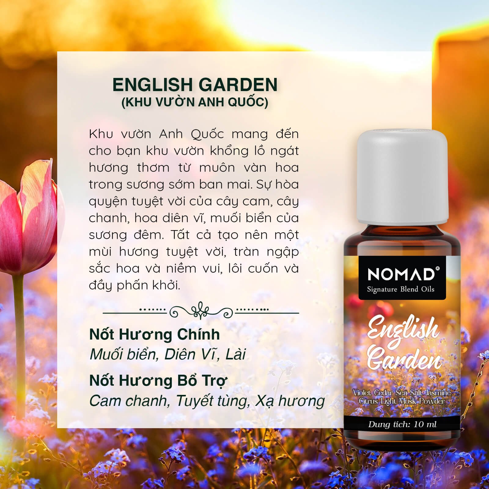 Tinh Dầu Thơm Nomad Signature Blend Oils - English Garden
