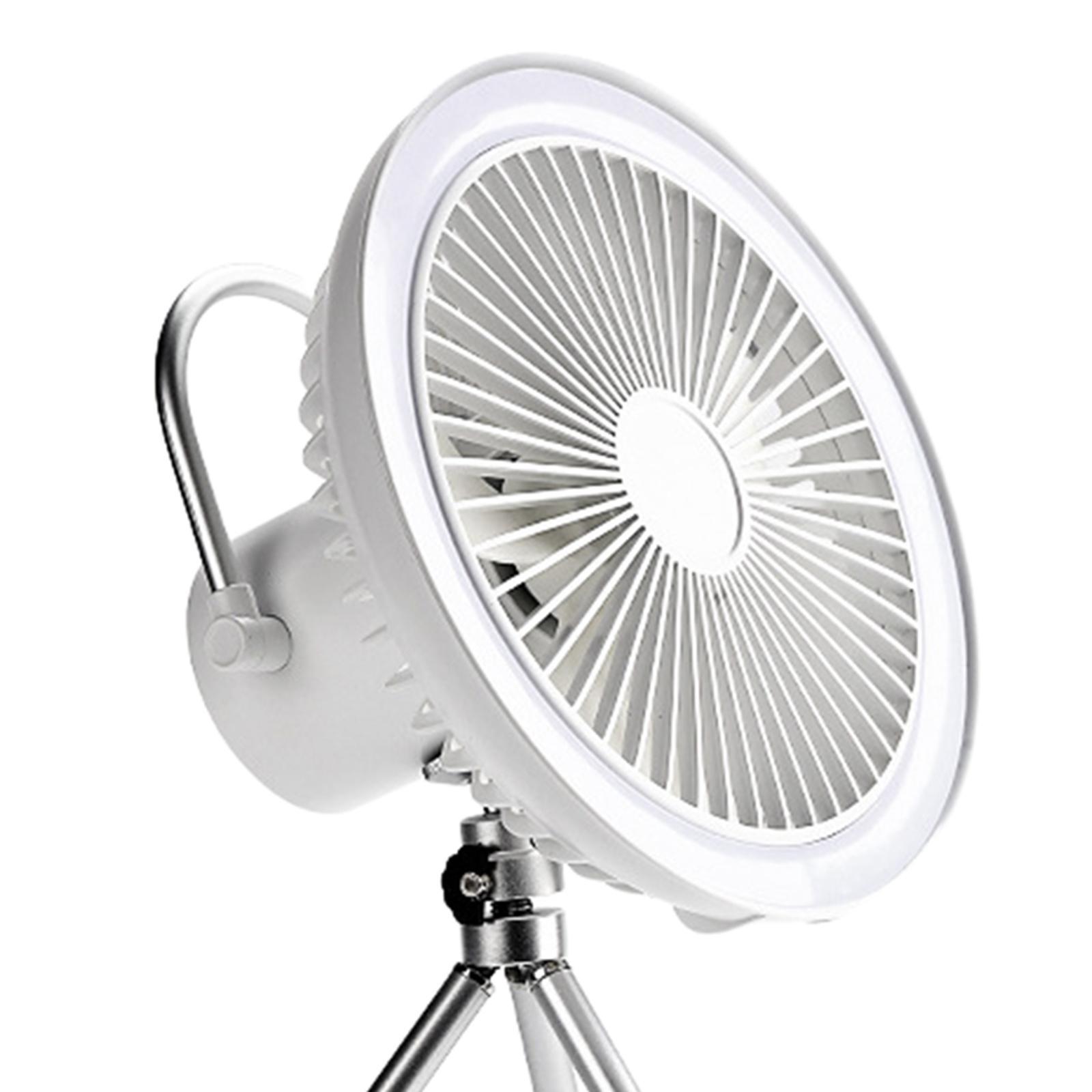 Multifunction Outdoor Camping Tripod Fan LED Light Rechargeable for Bedroom