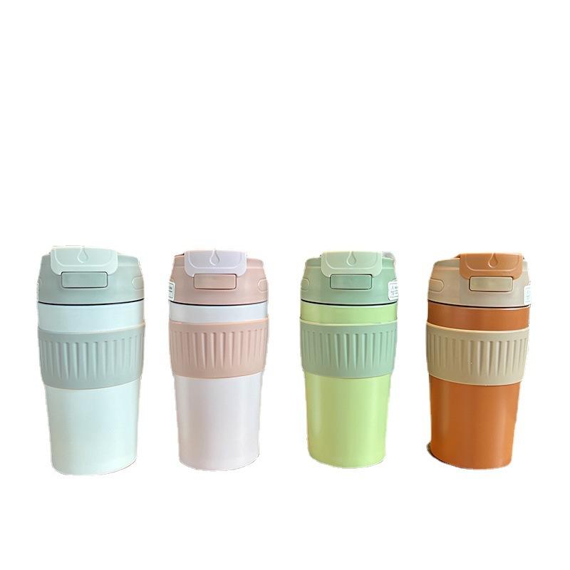 Đảm Bảo Chất Lượng Mới Đôi Uống Cốc Cách Nhiệt Inox 304 Thời Trang Hút Chân Không Đi Kèm Xe Di Động Cà Phê Có Ống Hút