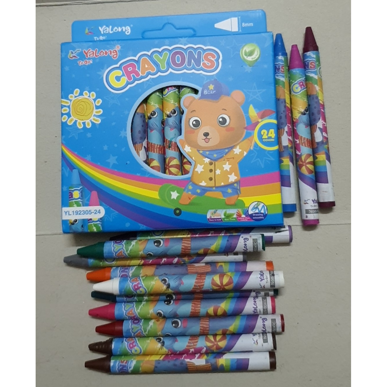 BÚT SÁP 24 MÀU CHO BÉ CRAYONS