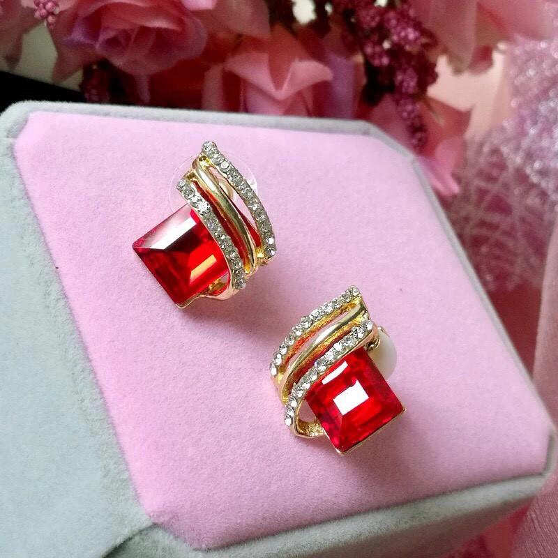 Khuyên tai hàn quốc Rhinestone