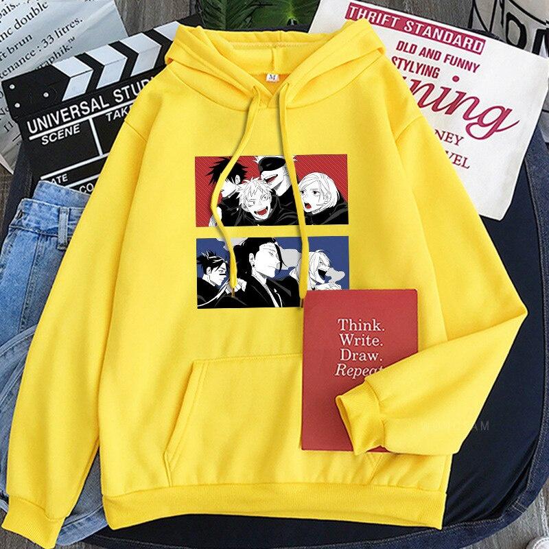 Áo Hoodie in hình Anime Nhật Bản Jujutsu Kaisen Gojo Satoru phong cách Harajuku