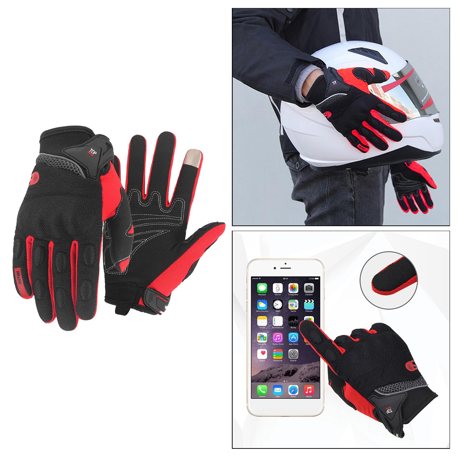 Motorcycle Gloves for Men and Women, Full Finger Touchscreen Motorbike Gloves for Road Racing, Cycling, Climbing, Motocross etc