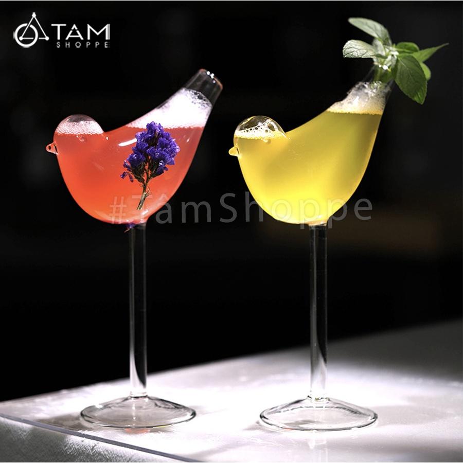 Ly thủy tinh cocktail hình con chim 150ml LATT-01