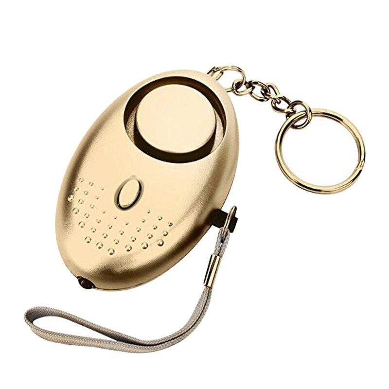130 DB Decibels With LED Light Safety Key Chain Pedant Accessories Portable Emergency Personal Security Alarms Self-Defense