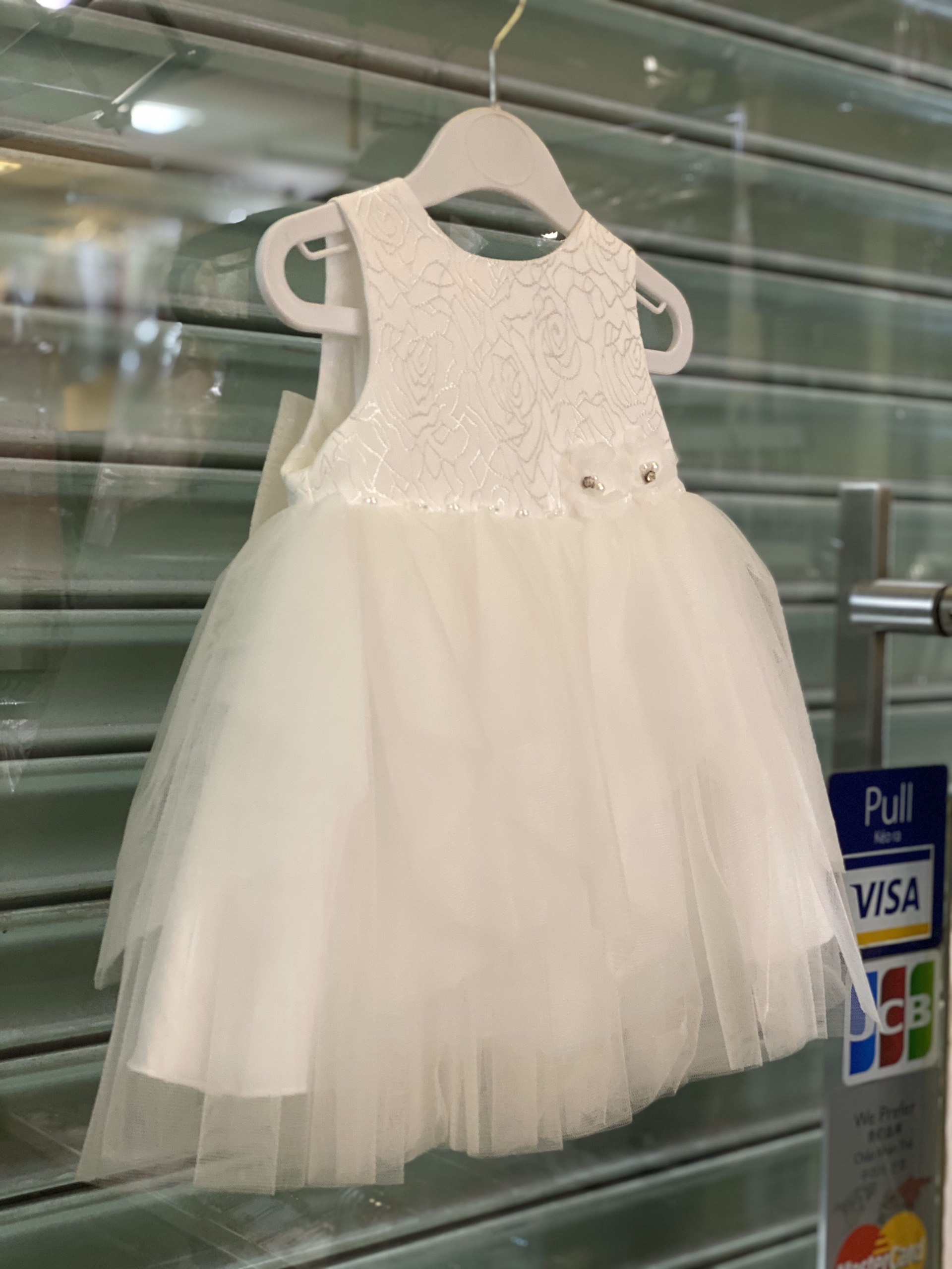 Đầm Lụa Kết Hợp Lưới Baby Girl Có Nơ Sau Lưng Mã 1964800