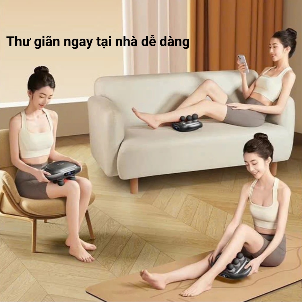 [Tặng củ sạc + cáp sạc] Máy Massage Toàn Thân Cầm Tay , Máy Mát Xa Đấm Lưng, Chân, Tay, Vai, Cổ 12 Đầu, 16 Đầu, 20 Đầu, 22 Đầu GDV - Hàng Chính Hãng