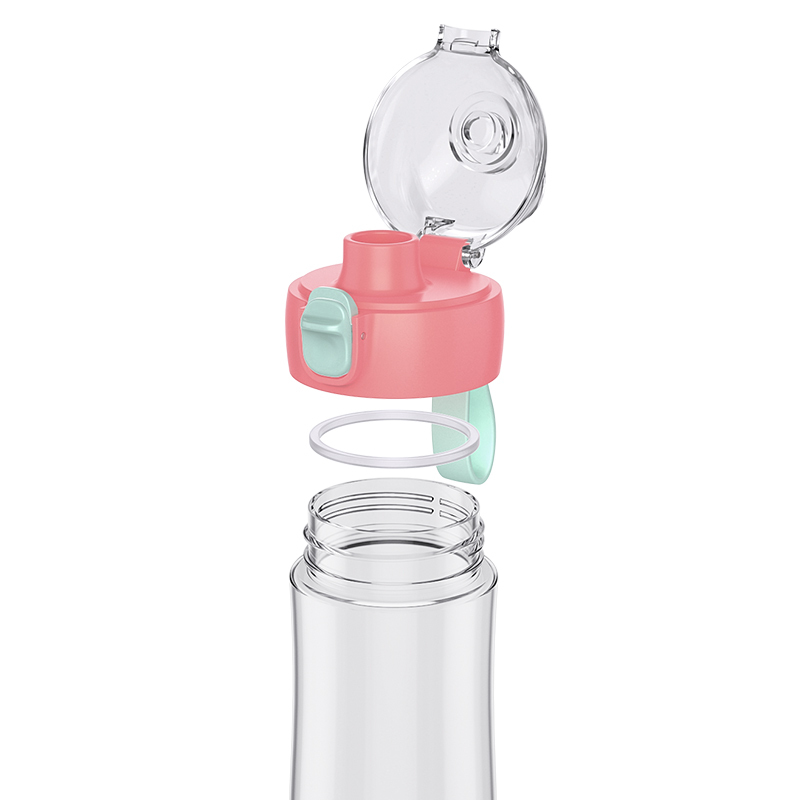 Bình nước nhựa LocknLock One Touch 530ml ABF782 ABF783, Hàng chính hãng, nắp bật, có quai - JoyMall