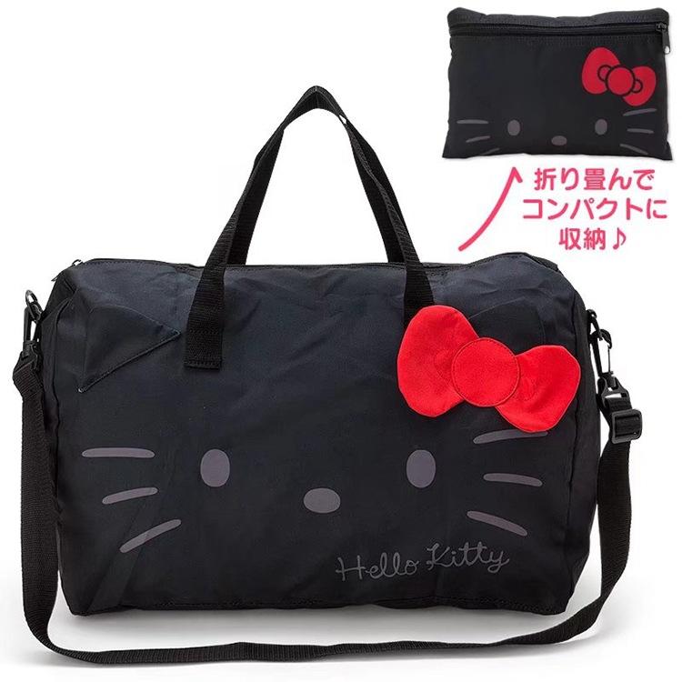 Sanrio Hello Kitty Túi Đeo Vai Dễ Thương Gấp Duffel Túi Chống Nước Túi Xe Đẩy Du Lịch Lớn Dung Tích Túi Bảo Quản