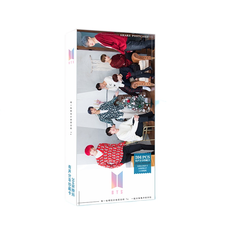 Bộ postcard BTS 204 pcs mới