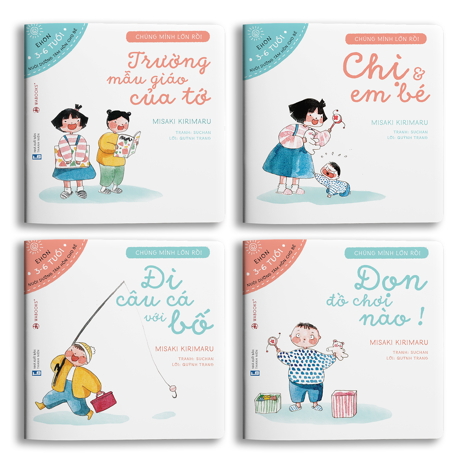 Chúng mình lớn rồi - Sách Ehon kỹ năng sống, rèn tính tự lập cho trẻ