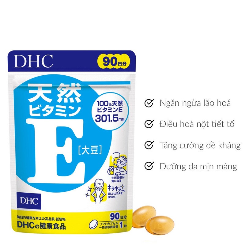 Viên Uống Bổ Sung Vitamin E DHC Nhật Bản
