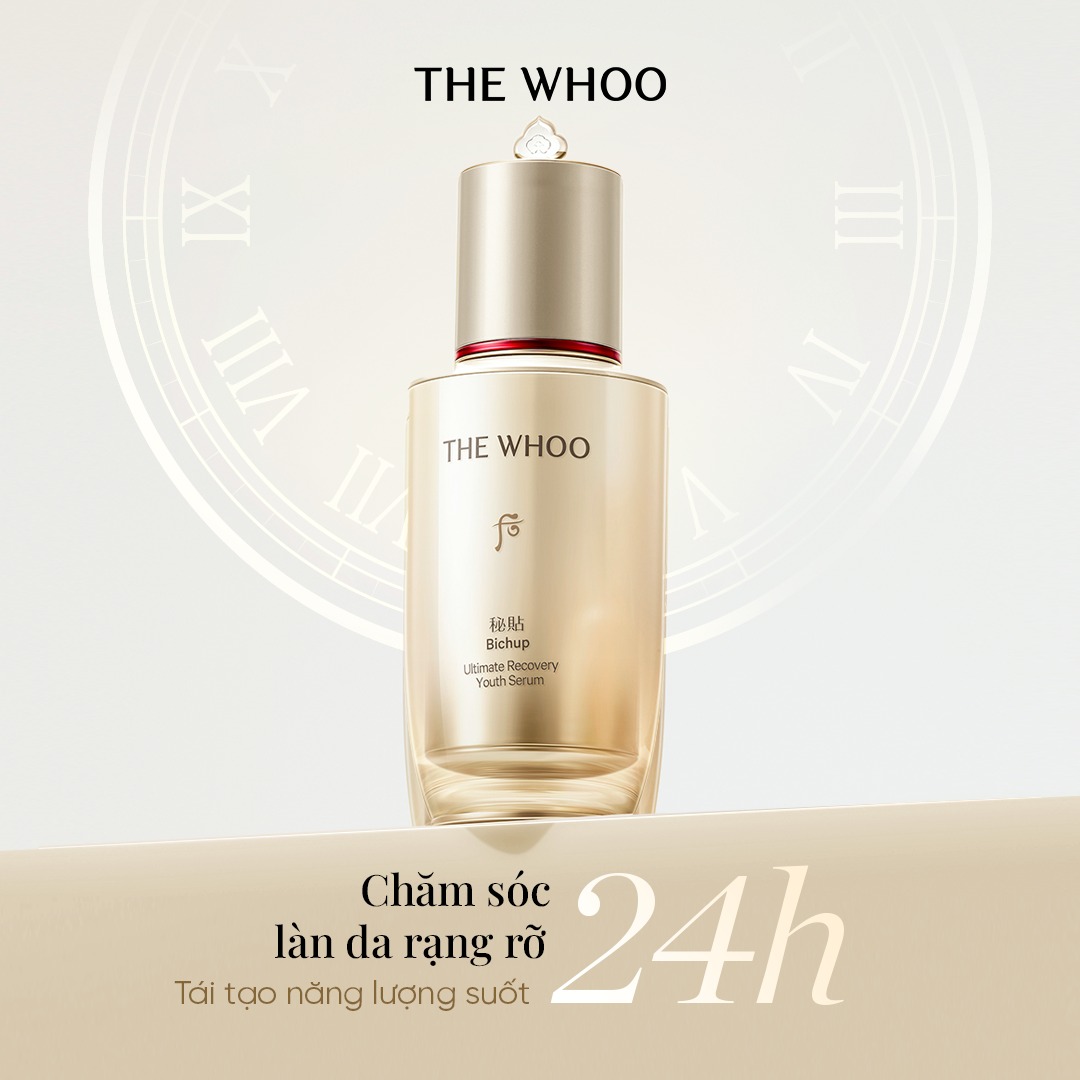 Bộ tinh chất tự sinh chống lão hóa thế hệ thứ 4 THE WHOO Bichup Ultimate Recovery Youth Serum 50ml+20ml