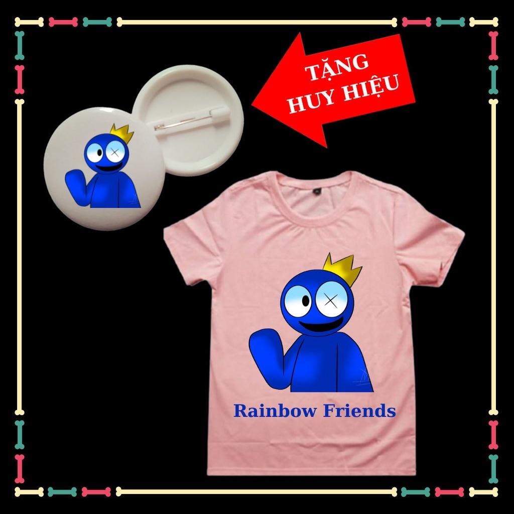 Áo phông trẻ em mẫu rainbow friends blue roblox, đủ màu sắc, đủ size áo từ 10kg đến 90kg, Kèm huy hiệu