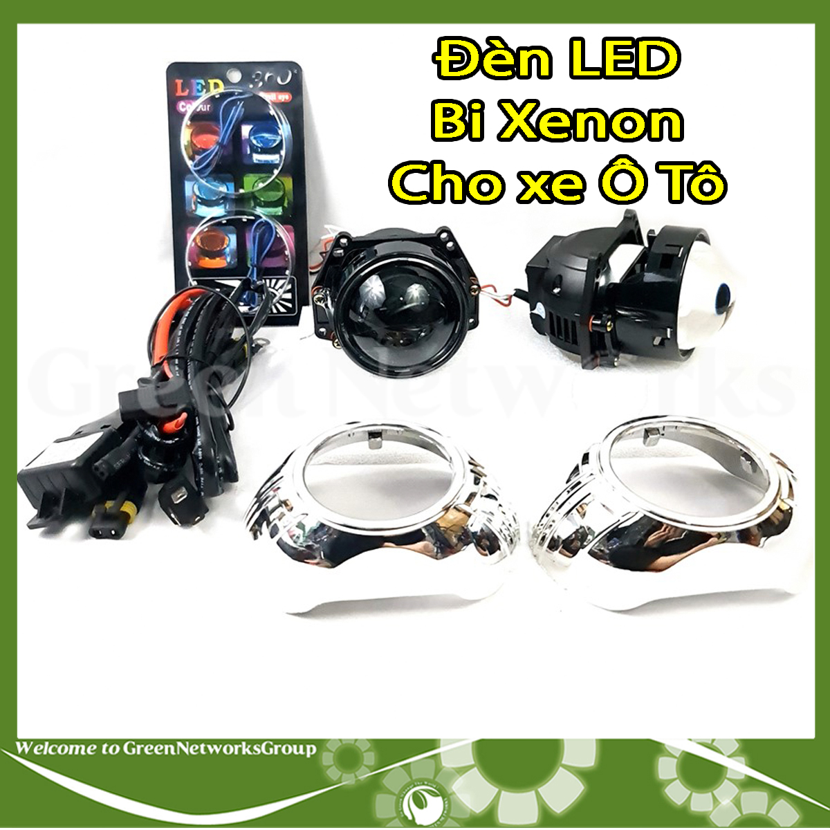 Đèn Bi-Xenon 12V 35W cho ô tô siêu sáng - Đèn ô tô Xenon 35W Green Networks Group ( 1 Bộ )