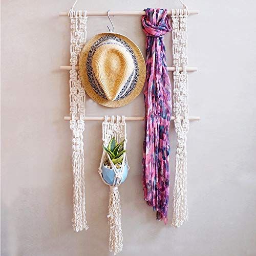 giá treo khăn mũ macrame handmade