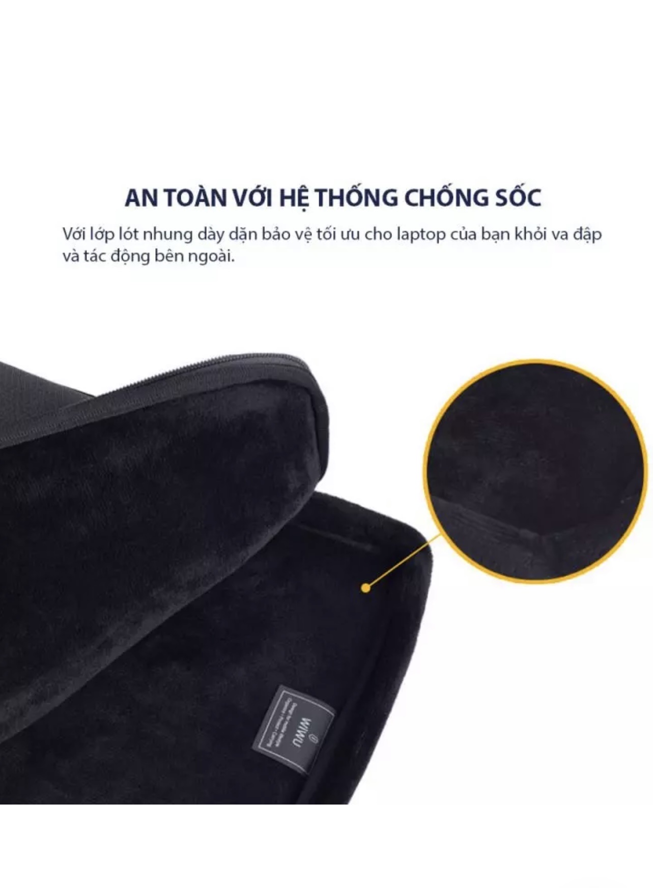 Túi Chống Sốc Wiwu Pilot Laptop Sleeve 13.3 Inch Dành Cho Laptop, Ultrabook Chất Liệu Vải Sợi Cao Cấp - Hàng Chính Hãng