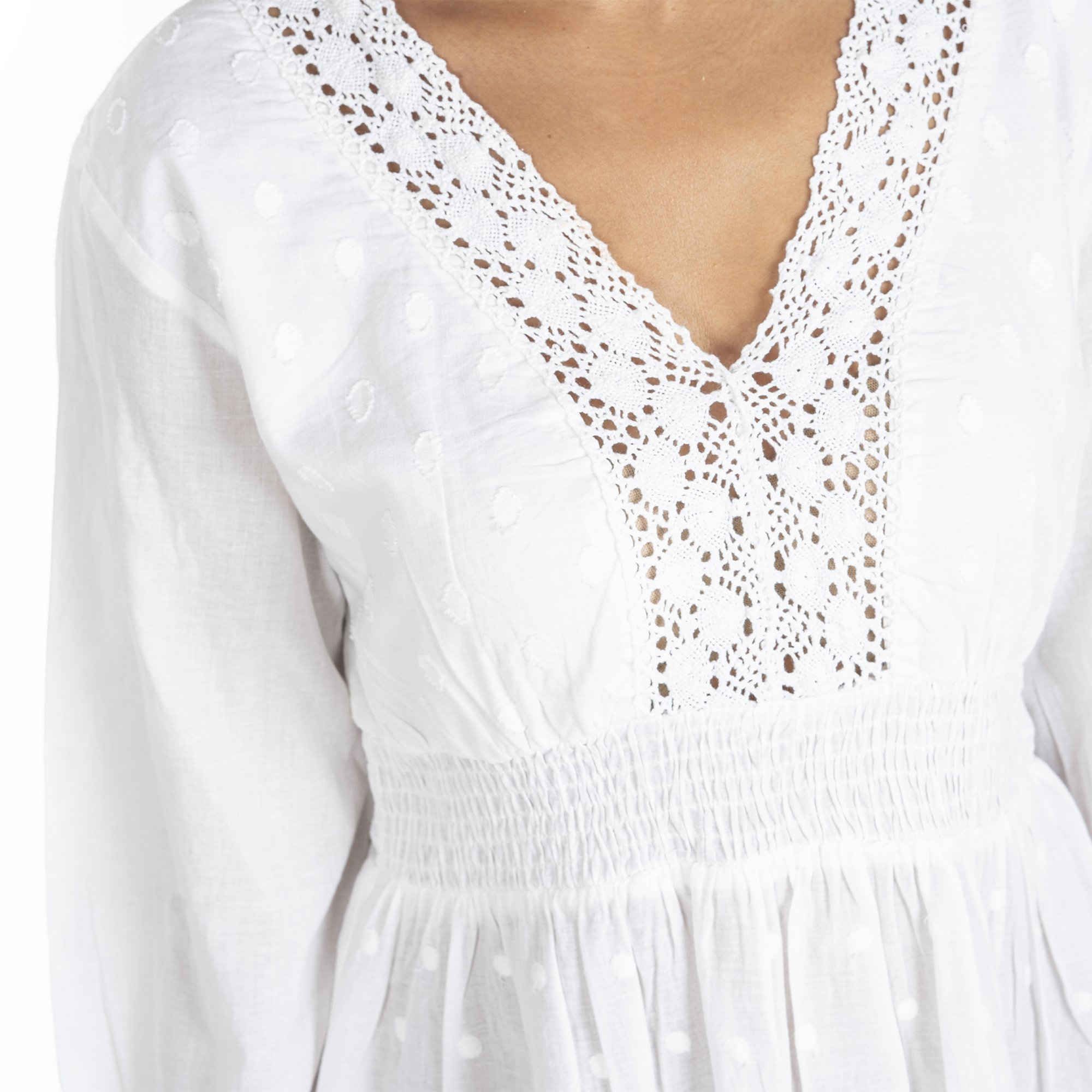 Áo Trắng Cotton Isla Bonita IB25790-WH