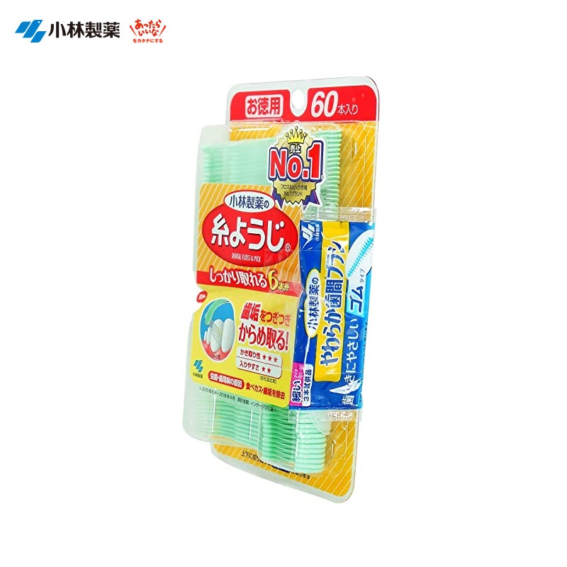 Set 60 chiếc tăm chỉ nha khoa Kobayashi Ito Yoji hàng nội địa Nhật Bản