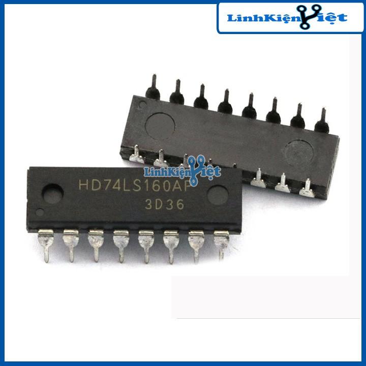 Chíp 74LS160 Decade Counter with Asynchronous Clear DIP16