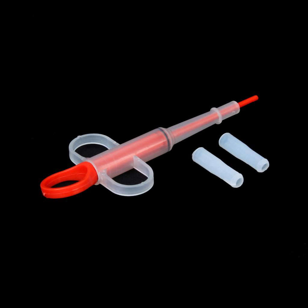 Pet Dog Cat Capsule Tablet Pill Gun Piller Pusher Syringe Doser Set Red