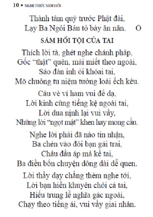 Nghi thức Sám Hối Sáu Căn và Hồng Danh (Tái bản 2022)