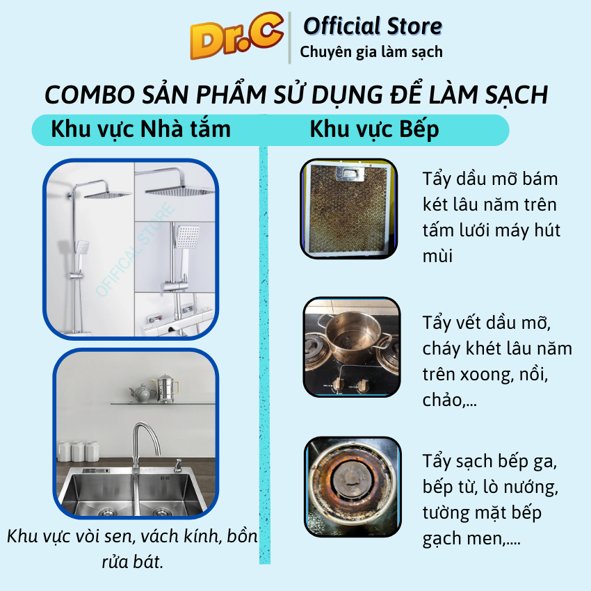 Combo Dr.C CHÍNH HÃNG siêu tiết kiệm