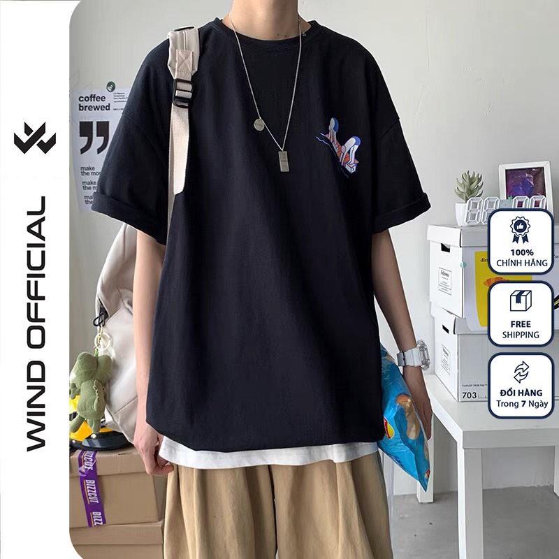 Áo thun tay lỡ WIND phông unisex form rộng SPODY nam nữ cotton ulzzang oversize