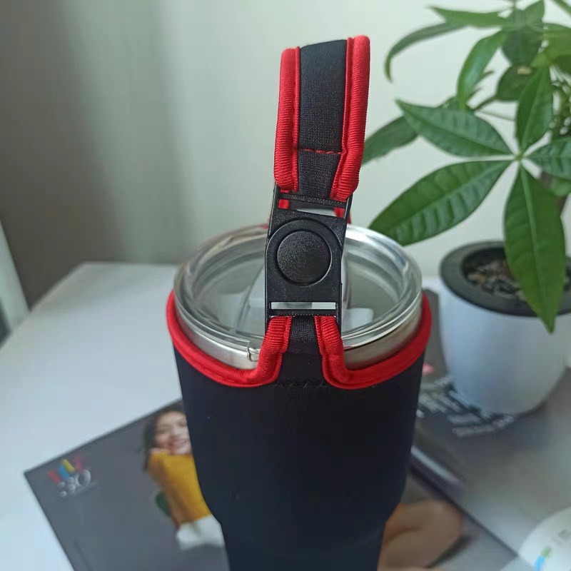 Túi vải đựng ly giữ nhiệt có quai xách 900ML màu trơn