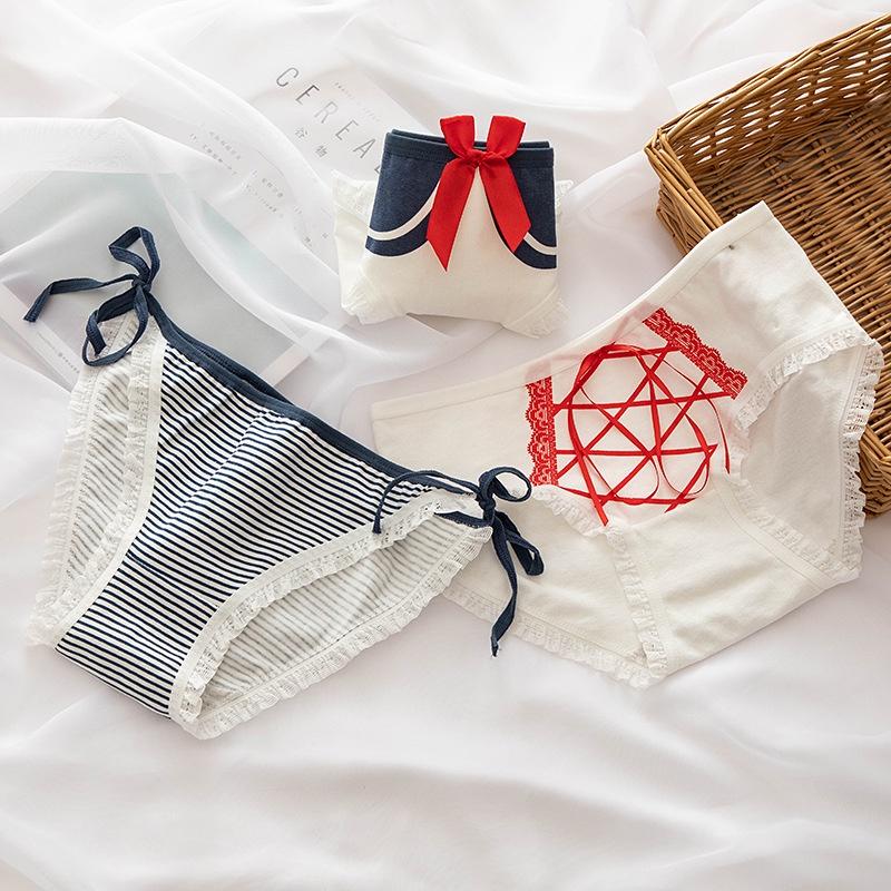 Quần Lót Nữ Cotton Thủy Thủ Mặt Trăng Ngang Eo Thời Trang Hàng Loại Đẹp.