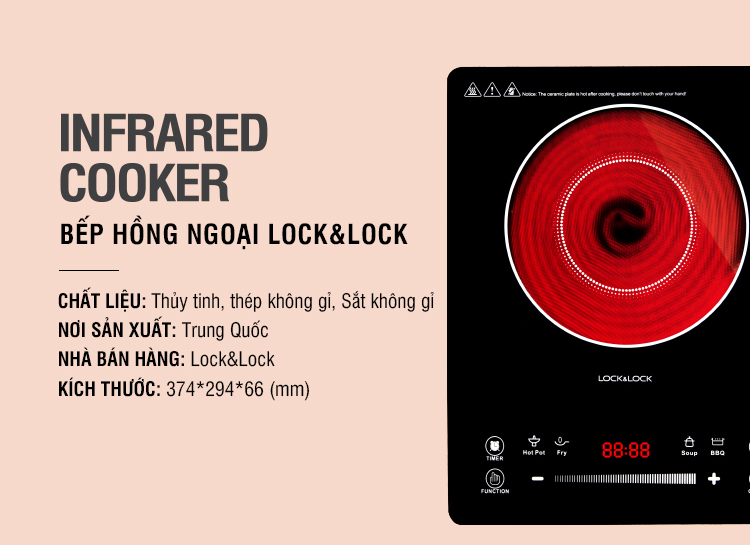 Bếp Hồng Ngoại Lock&Lock EJI421 - Hàng Chính Hãng