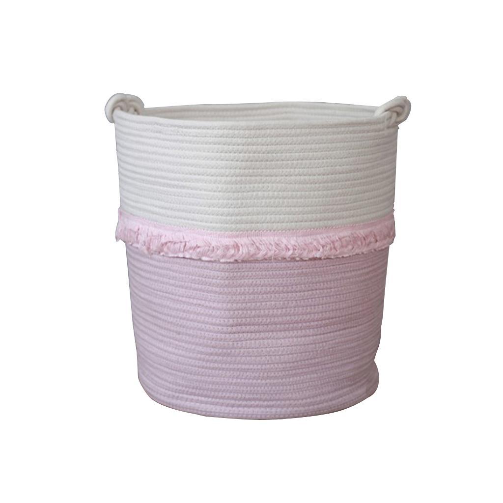 Weave Laundry Basket Storage Bag Toy Basket Organizer Office Large Capacity