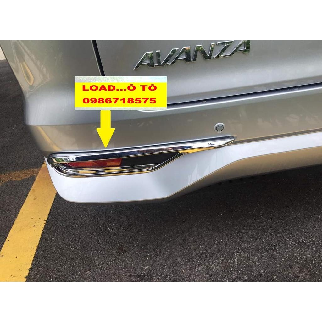 Bộ Ốp Viền Đèn Gầm Trước Sau Xe Toyota AVANZA 2022-23 Mẫu Nhựa ABS Mạ Crom Sáng Bóng
