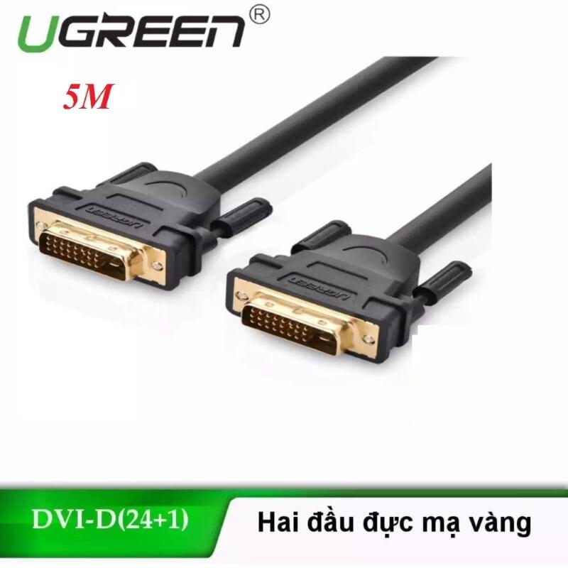 Ugreen UG11608DV101TK 5M màu Đen Cáp tín hiệu DVI 24 + 1 - HÀNG CHÍNH HÃNG