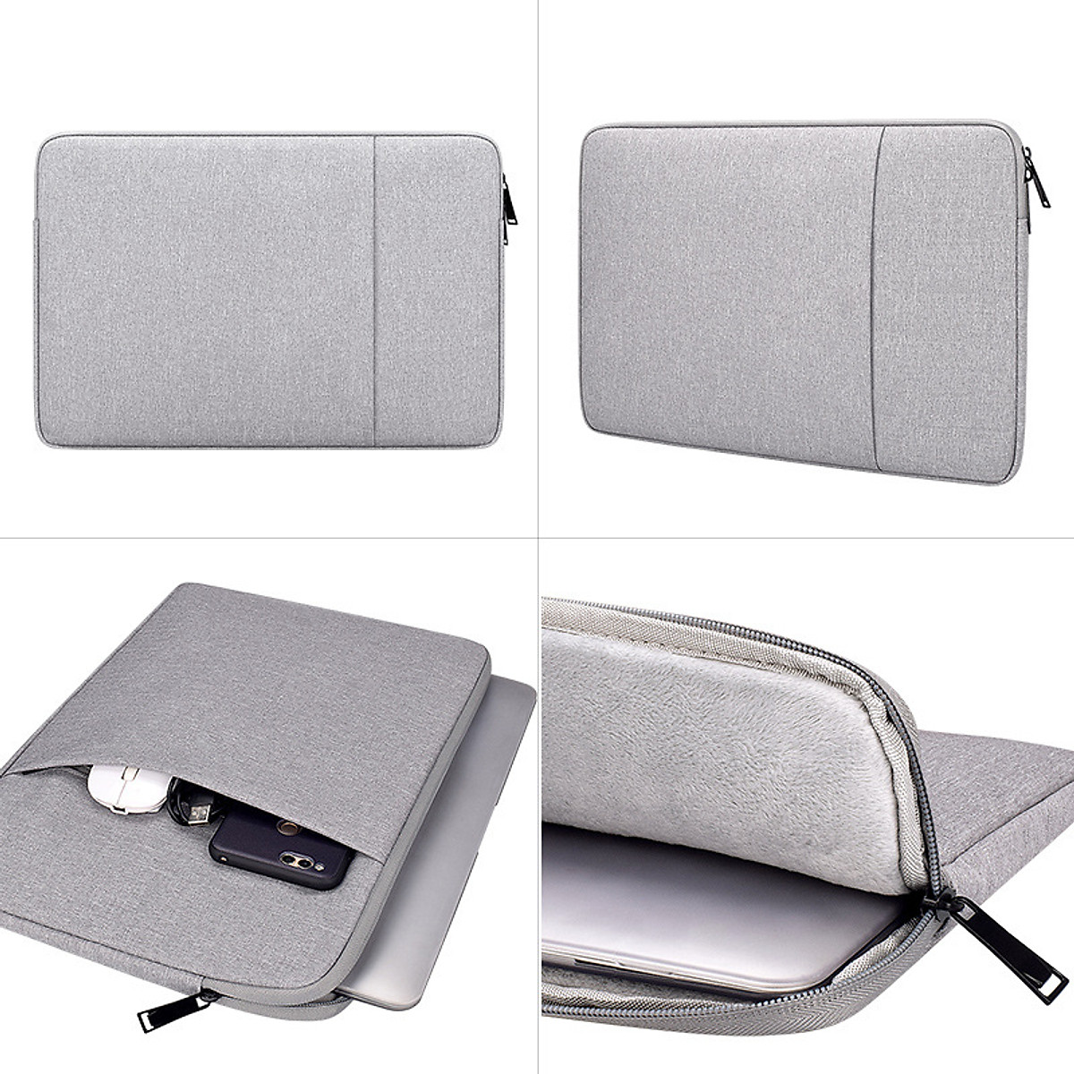 Túi chống sốc laptop dododios size 13 inch, 14 inch, 15,6 inch bền đẹp, phù hợp dành cho macbook 15inch đệm dày, vải xịn, Túi Đựng Laptop Dành Cho Macbook Air, Pro Cao Cấp Chống Sốc 2 Ngăn Hàng Chính Hãng