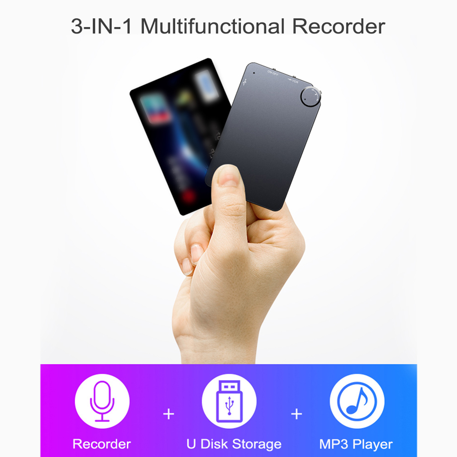 Máy nghe nhạc MP3 siêu mỏng K2 16GB kích hoạt bằng giọng nói