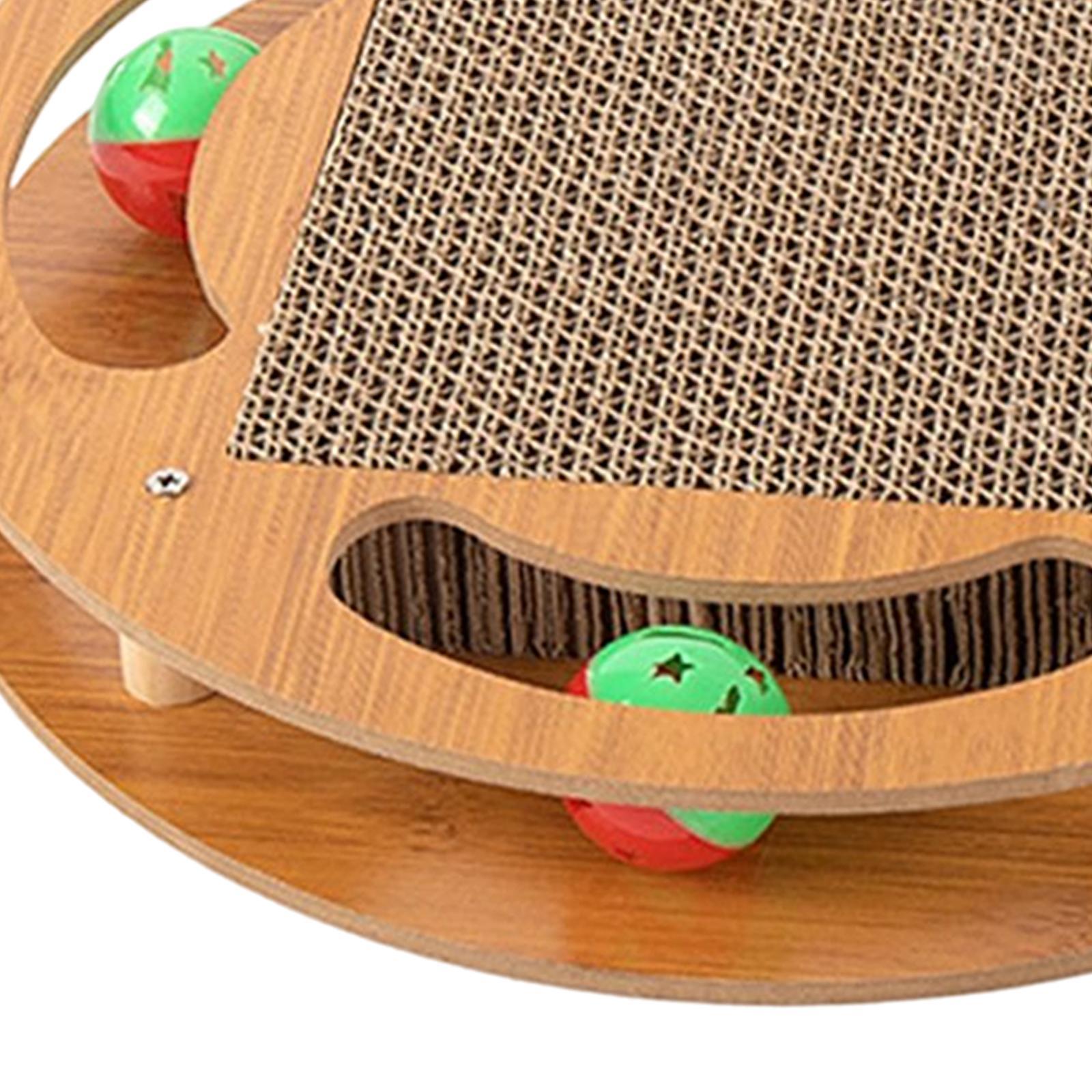 Cat Scratcher Cardboard Kitty Oval Corrugated Lounge Bed Scratching Board