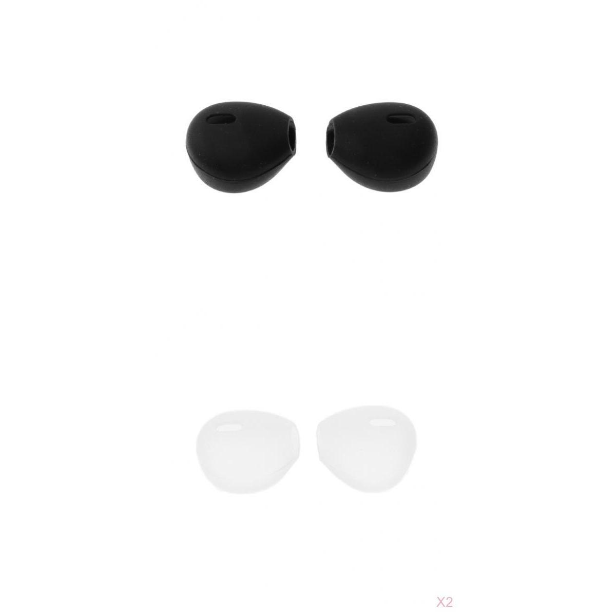 3 Pair/lot Sports Silicone Earbuds Earcap Cover Earphone Sleeve Gray+Black