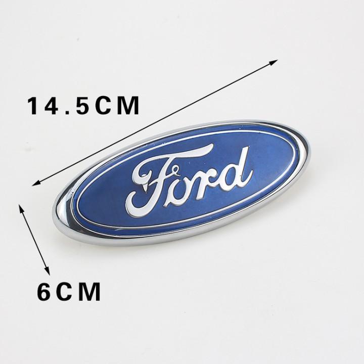 Logo biểu tượng trước và sau xe ô tô Ford Kích thước 14.5*6cm - KLJ145