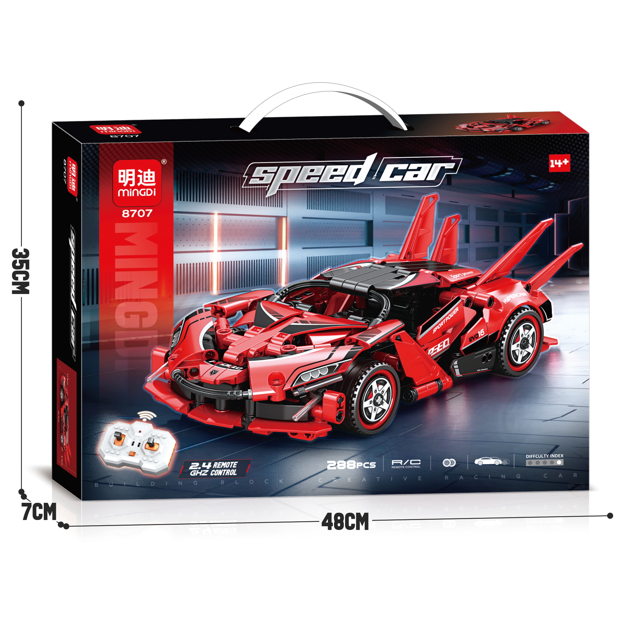 MINGDI - 8707 - Xe Đua Điều Khiển Từ Xa Tỉ Lệ 1:24 (288 Chi Tiết)