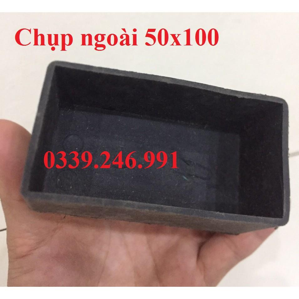 10 chiếc KT: 50x100 bao ngoài  chân đế, chụp, núm, nút  cao su bịt chân bàn ghế, hộp ống