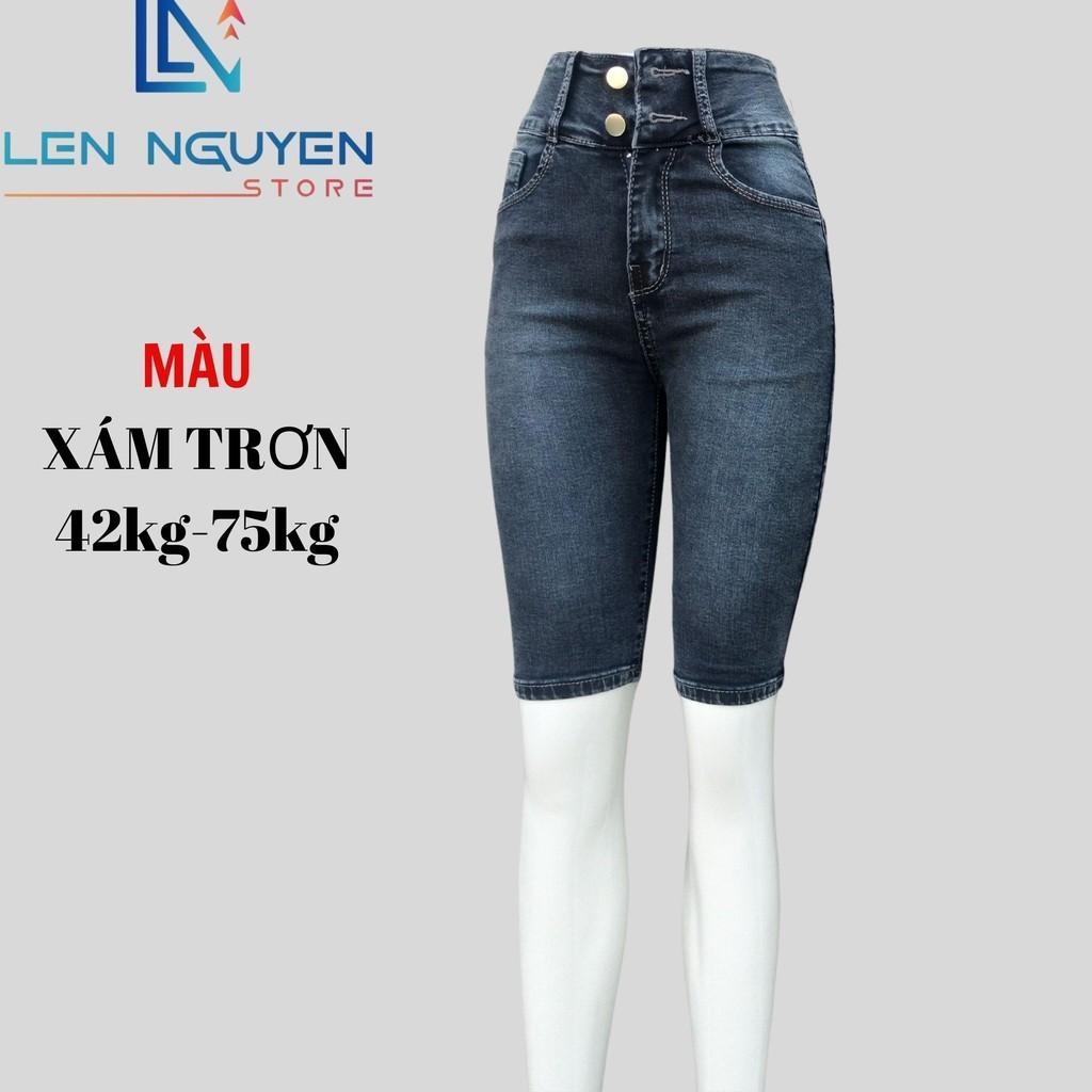 N2_7 tất kiểu lật sườn thêu cao cấp,Quần Jean Nữ Lưng Cao Quần Jean Co Giãn Size 27-35 Cho 43KG- 76KG Women Pants Denim