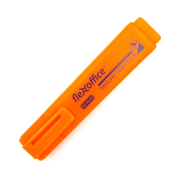 Bộ 3 Bút Dạ Quang FlexOffice FO-HL05 - Màu Cam