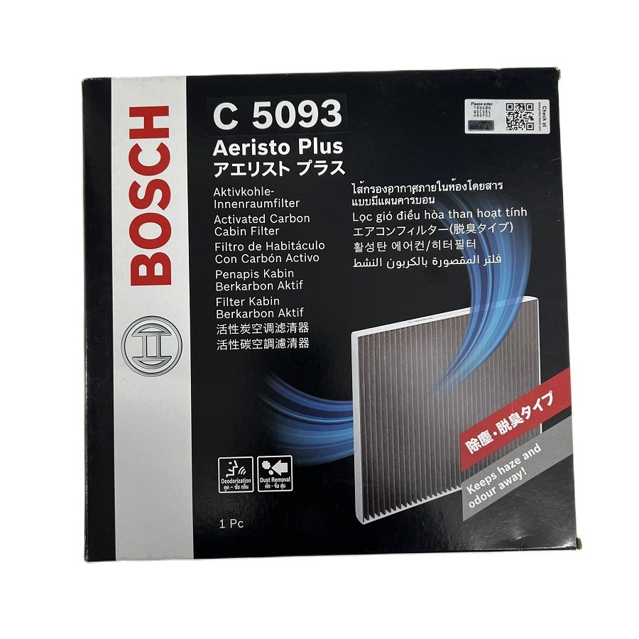 Lọc Gió Điều Hòa Than Hoạt Tính BOSCH C5093 Dành cho Xe Toyota Camry Vios , Yaris , .