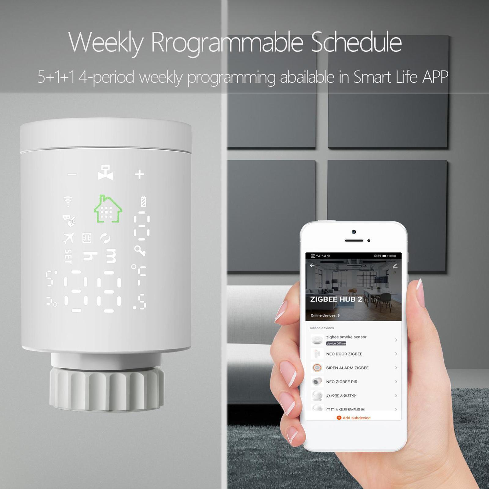 Premium Smart Radiator Thermostat Add-on Easy Install Control Valve Adapter