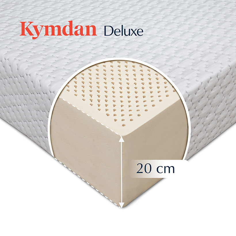 Nệm cao su thiên nhiên Kymdan Deluxe 120 x 200 x 20cm SFM