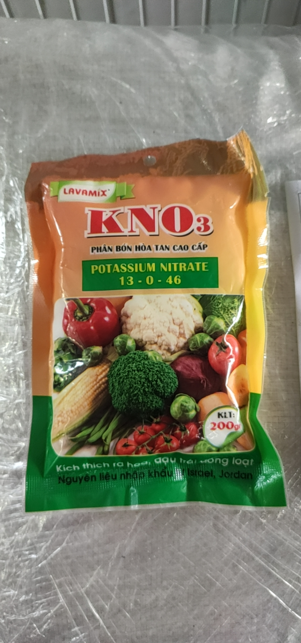 GÓI 200 GRAM - PHÂN BÓN VÔ CƠ KALI TRẮNG - KNO3